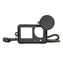 Capa de Silicone para Câmera DJI Osmo Action 5 Pro / 4 / 3 - Telesin Cor: Preto