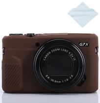 Capa de silicone para câmera Yisau G7X/G7X Mark II para café Canon Capa de silicone para câmera Yisau G7X/G7X Mark II para café Canon