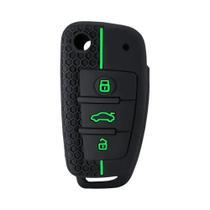 Capa De Silicone Para Chave Audi A4 A6 A3 A1, Suporte Para Controle Remoto De 3 Botões, Acessórios