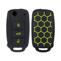 Capa De Silicone Para Chave De Carro VW Polo Golf Passat Jetta Skoda Fabia Capa De Silicone Para Chave De Carro VW Polo Golf Passat Jetta Skoda Fabia