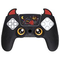 Capa de silicone para controlador PS5 PlayVital Cute Demon Black