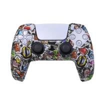 Capa De Silicone Para Controle Ps5, Impressão Por Transferência De Água, Capa De Borracha,