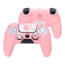 Capa de silicone para controle PS5 Kuitmor, Pink Melody Capa de silicone para controle PS5 Kuitmor, Pink Melody