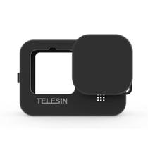Capa de Silicone para GoPro Hero 12 / 11 / 10 / 9 Black + Cordão + Tampa - Telesin