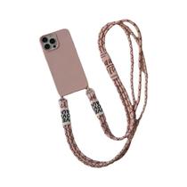 Capa De Silicone Para iPhone Com Cordão Lanyard, Capa De Colar Transversal Para pro Max 15 plus