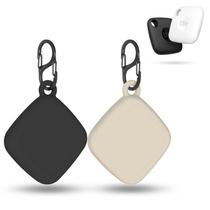 Capa de silicone para Tile Mate 2022 Tracker, pacote com 2 unidades, preta+branca Capa de silicone para Tile Mate 2022 Tracker, pacote com 2 unidades, preta+branca