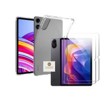 Capa De Silicone + Película de Vidro Para Tablet Xiaomi Pad Pro 12.1