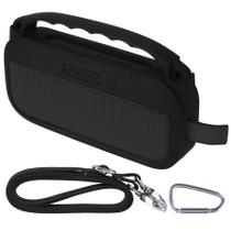 Capa de silicone Peyyargo compatível com alto-falante portátil Bose SoundLink Flex 2ª geração/Bose SoundLink Flex (preto)