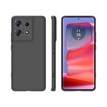 Capa De Silicone Preta Fosca Slim Para Motorola Moto Edge50 50Pro 50Neo 50Ultra Capa De Telefone TPU