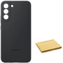 Capa de Silicone Preta para Samsung Galaxy S22+