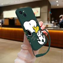 Capa de Silicone Snoopy para iPhone 15/14/13/12/11 - Design de Desenho Animado