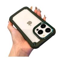 Capa De Silicone Transparente Resistente a Impactos Para iPhone pro Max 16 15 14 13 12 11 plus Capa