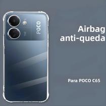 Capa De Silicone Transparente Xiaomi POCO C65 5G, Proteção Completa, Antichoque, Airbag, 6.74" Para Capa De Silicone Transparente Xiaomi POCO C65 5G, Proteção Completa, Antichoque, Airbag, 6.74" Para