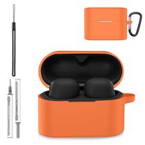Capa de silicone YAJOJO para Sony WF-1000XM6, laranja Capa de silicone YAJOJO para Sony WF-1000XM6, laranja