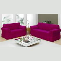 Capa De Sofá 2 E 3 Lugares Com 20 Elástico - Vermelho - Bene Casa Capa De Sofá 2 E 3 Lugares Com 20 Elástico - Vermelho - Bene Casa