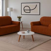 Capa de Sofá 2 e 3 Lugares Elasticada Malha Gel 28 Elásticos Telha