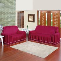 Capa De Sofa 2 E 3 Lugares Moderna Oferta Dália Peletizada