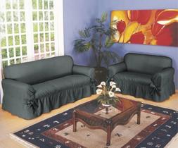 Capa De Sofá 2 E 3 Lugares Tecido Gorgurão Grosso Capa De Sofá 2 E 3 Lugares Tecido Gorgurão Grosso