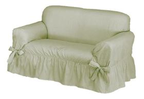 Capa De Sofá 2 Lugares Avulso Gorgurão Maquinetado - Cáqui Capa De Sofá 2 Lugares Avulso Gorgurão Maquinetado - Cáqui