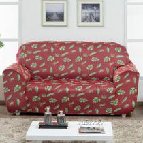 Capa de Sofá 2 Lugares Estampada Coladinha Malha Gel - Conforto e Elegância para Seu Móvel