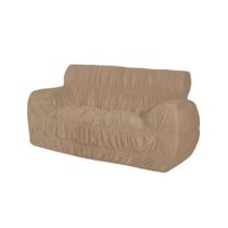 Capa de Sofá 21 Elásticos 2 Lugares Tamanho King Bege Capa de Sofá 21 Elásticos 2 Lugares Tamanho King Bege
