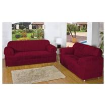 Capa De Sofá 3 E 2 Lugares Malha Gel 21 Elásticos Protetora Vinho Capa De Sofá 3 E 2 Lugares Malha Gel 21 Elásticos Protetora Vinho
