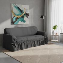 Capa De Sofá 3 Lugares Avulso Gorgurão Maquinetado -