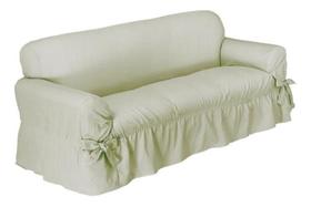 Capa De Sofá 3 Lugares Avulso Gorgurão Maquinetado - Cáqui Capa De Sofá 3 Lugares Avulso Gorgurão Maquinetado - Cáqui