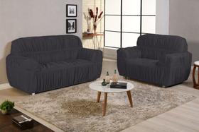 Capa de sofa 3x2 lugares Padrao Malha gel 21 elasticos