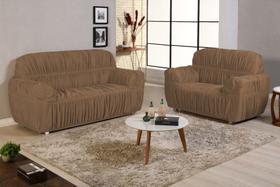 Capa de sofa 3x2 lugares Padrao Malha gel 21 elasticos - ibitinga confecçoes