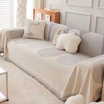 Capa de sofá ABANO Chenille de dupla face para animais de estimação lavável