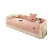 Capa De Sofá Antiderrapante Em Sherpa Sólido Universal Para Sala De Estar Capa De Sofá Antiderrapante Em Sherpa Sólido Universal Para Sala De Estar