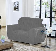 Capa De Sofá Avulsa Elasticada 2 Lugares Em Malha Cinza - Shop Casa Nobre Capa De Sofá Avulsa Elasticada 2 Lugares Em Malha Cinza - Shop Casa Nobre