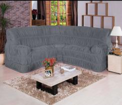 Capa de sofa Canto 5 a 6 lurages Malha gel 21 elasticos - ibitinga confecçoes