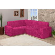 Capa De Sofa Canto De 9 Lugares Elasticada Malha Gel