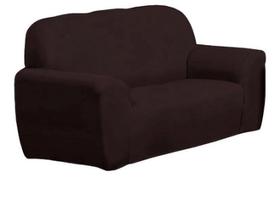 Capa de sofa coladinha para 2 e 3 lugares marrom