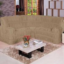 Capa De Sofá De Canto Viv Malha Gel 5 Lugares Várias C Ave