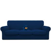 Capa de sofá Easy-Going, impermeável, elástica, azul marinho para 3 almofadas Capa de sofá Easy-Going, impermeável, elástica, azul marinho para 3 almofadas