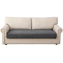 Capa de sofá Eismodra secional cinza escuro para 3 almofadas 90x160cm