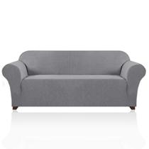 Capa de sofá elástica PrinceDeco para 3 almofadas Couch Dove