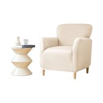 Capa De Sofá Elástica Repelente À Água Cor Sólida Para Poltrona Individual Para Casa, Bar E