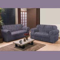 Capa De Sofá Elasticada 2 e 3 lugares Cinza