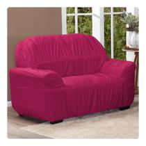 Capa De Sofá Elasticada Avulsa 2 Lugares King Pink
