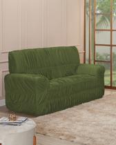 Capa de Sofá Elásticada Avulsa para 4 lugares King Sala Decoração