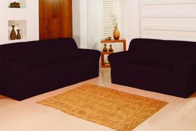 Capa de Sofá Elasticada Coladinha Lisa ~ 2 Peças ~ 2 e 3 Lugares ~ Toque Macio