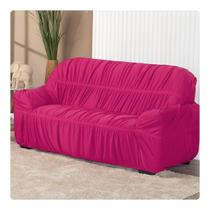Capa De Sofá Elasticada Malha 3 Lugares Avulsa Pink - Shop Casa Nobre Capa De Sofá Elasticada Malha 3 Lugares Avulsa Pink - Shop Casa Nobre
