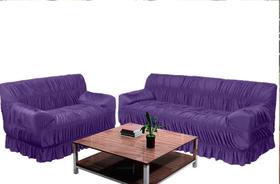 Capa De Sofá Em Malha 2 E 3 Lugares 21 Elásticos - Lilás Capa De Sofá Em Malha 2 E 3 Lugares 21 Elásticos - Lilás