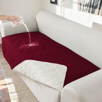 Capa de sofá Genina 100% impermeável para 4 almofadas Wine Capa de sofá Genina 100% impermeável para 4 almofadas Wine