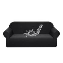 Capa de sofá Granbest Premium impermeável de alta elasticidade preta Capa de sofá Granbest Premium impermeável de alta elasticidade preta