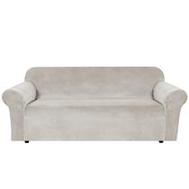Capa de sofá H.VERSAILTEX Stretch Velvet 3 Seater Oatmeal Capa de sofá H.VERSAILTEX Stretch Velvet 3 Seater Oatmeal